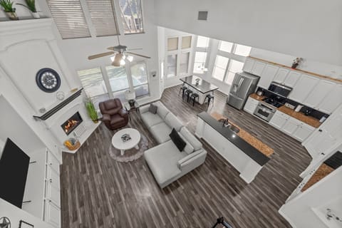 Overlook of the first floor from above