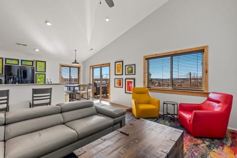 Upper unit living areas