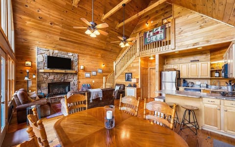 Main Level dinning and living rooms.