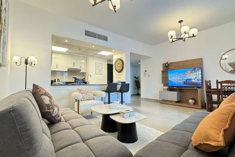 Chic interiors and plush seating make this the perfect lounge area.