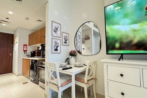 A beautifully set dining table, perfect for meals and meaningful conversations.