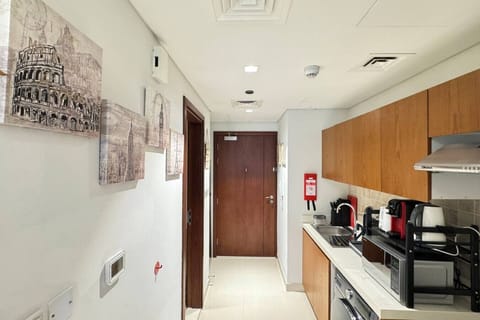 A sleek, fully equipped kitchen designed to inspire your culinary creativity.