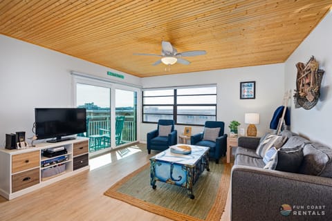Living Room with Ample Lounging Space and Television