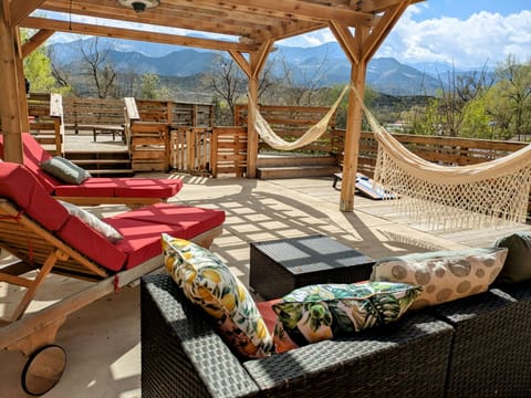 View from deck and lounge area