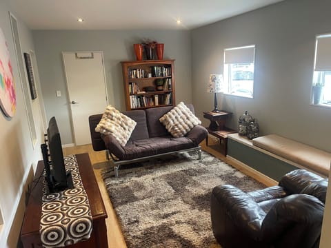 Sofa bed - Double when opened
2 Children able to sleep
Linen Available if needed