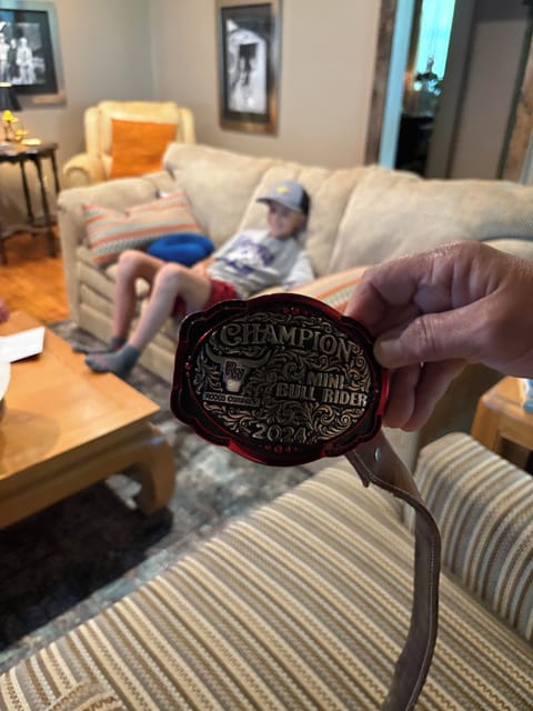 Our special repeat guest, Abel C. Abel C. Our Junior Rodeo Star!