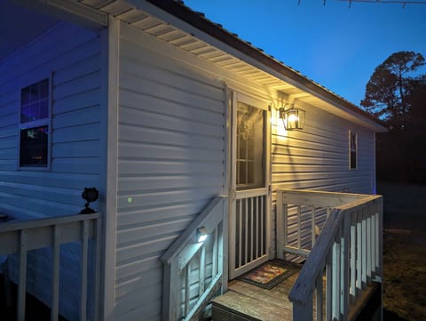 If you arrive at night we will turn the light on for you.