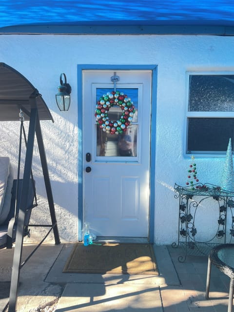 View of front door to home you will be staying...