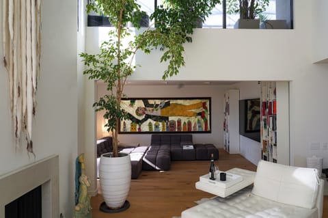 Living room with view to Media Room