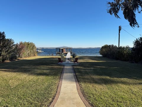Lake view from the back of the house