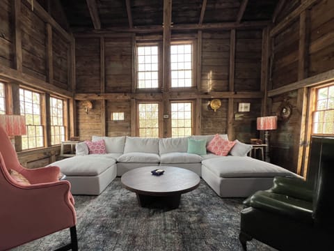 The Barn living room aka “the studio”
