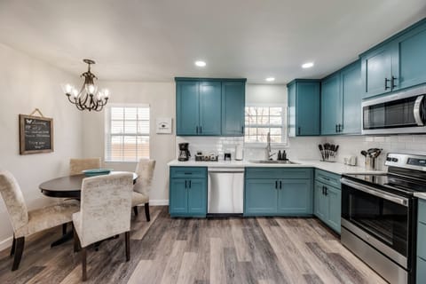 Open-concept living room flows seamlessly into the kitchen