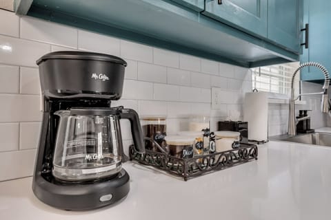 Enjoy complimentary coffee, creamer, and sugar during your stay.