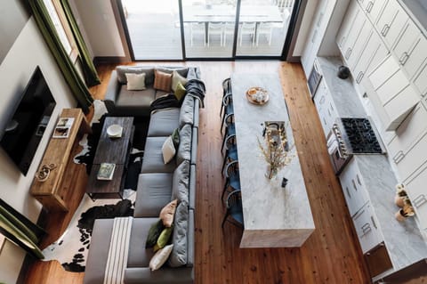 Living Area and Kitchen