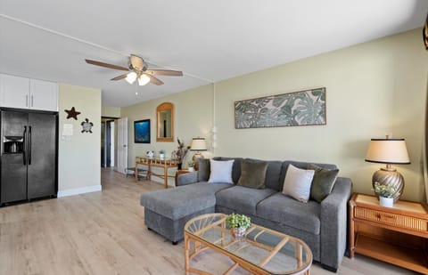 Relax on the comfy couch