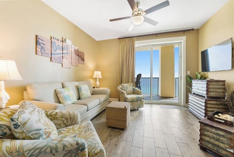 Sink into the plush seating of your coastal living room, where ocean breezes flow through and beach artwork sets the perfect vacation mood.