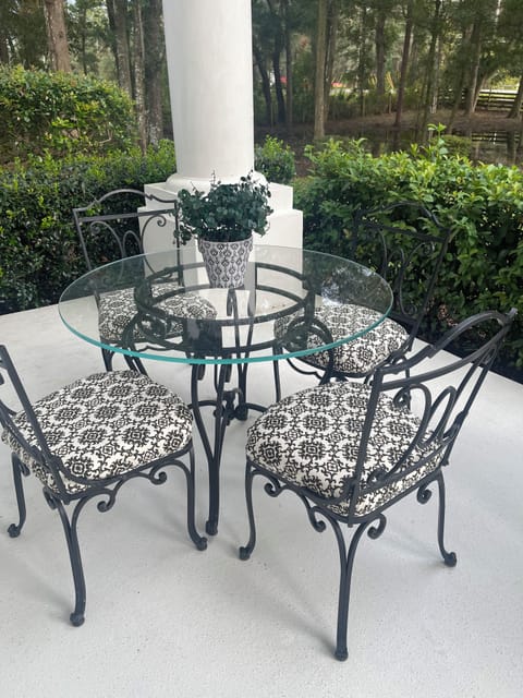 Front porch table for breakfast or Tea party