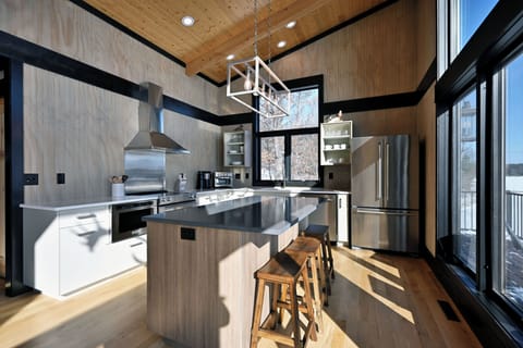 Kitchen includes coffee maker, drawer microwave, air fryer, dish washer & more