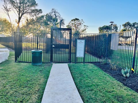 Dog park entrance