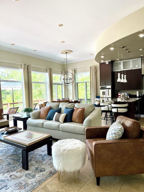 Living room with open floor plan