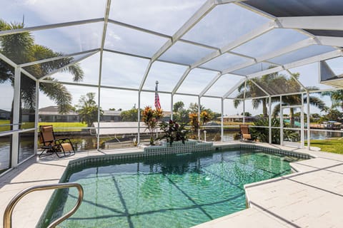 Pool overlooking canal