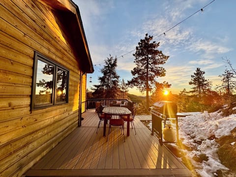 We love sitting outside on the deck watching the sunrise!