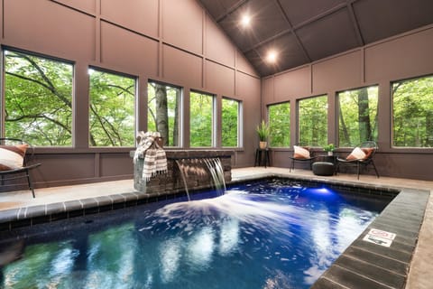 Enjoy our private indoor heated pool; the perfect spot to relax and unwind!