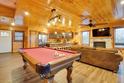 Sevierville Vacation Rental | 4BR | 3.5BA | 2,500 Sq Ft | Stairs Required