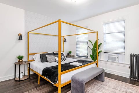 Master bedroom with king-size bed and fresh linens