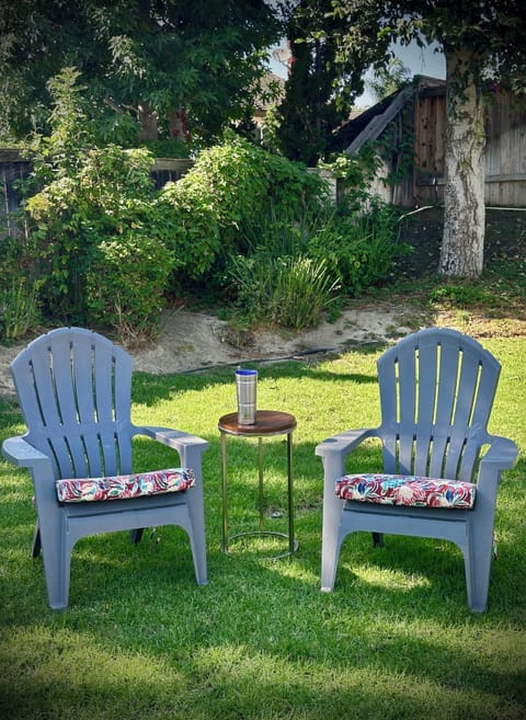 Spacious lush rear yard