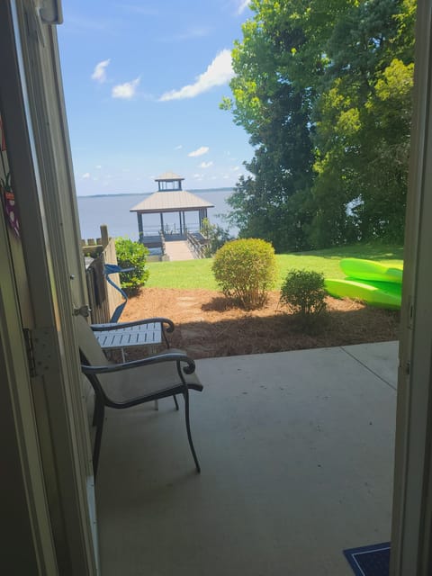Back patio with Lake Marion view.