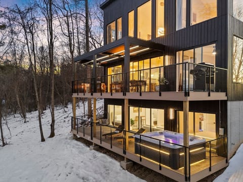 Winter Exterior back of home