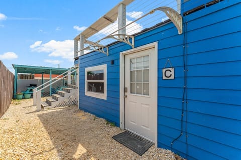 Entrance through the back yard