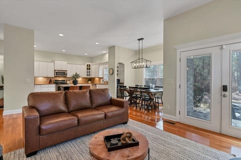 Open living area with kitchen and dining