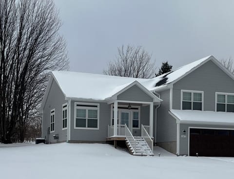 Welcome to 11673 Topview Drive
New build one street in from beautiful
Elk Lake. 