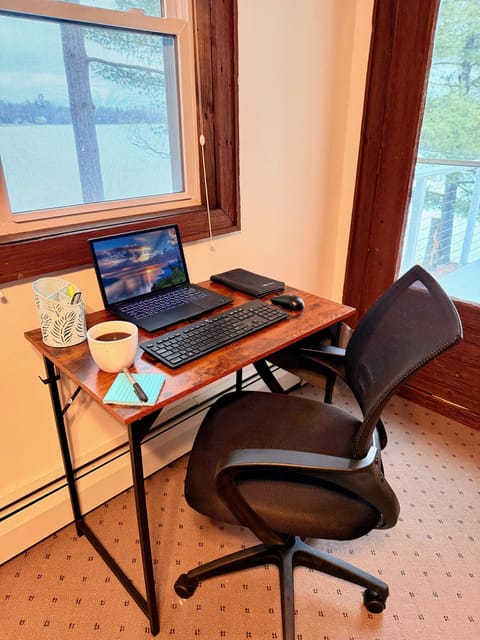 Work is a breeze when you are surrounded by stunning lake views.