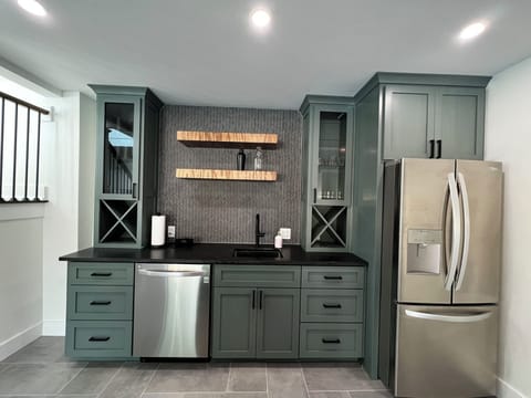 Kitchenette in basement