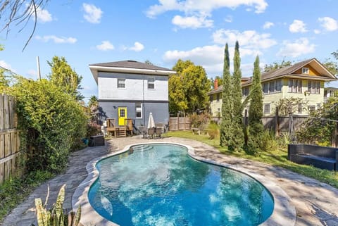 backyard with pool