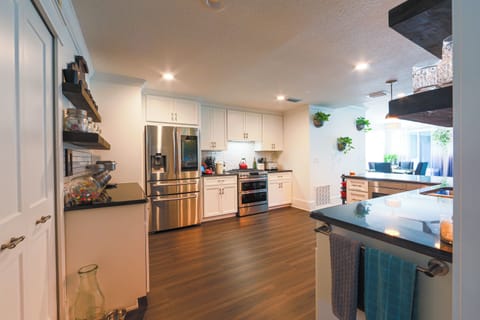 Stainless Steel Appliance and a Gas Range