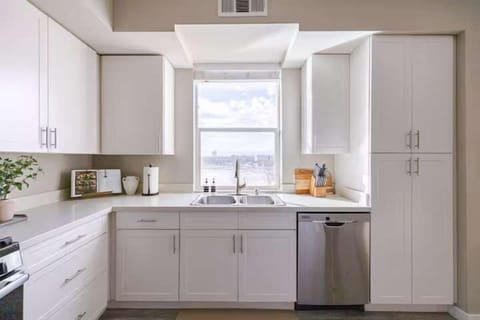 We provide a rice maker, water kettle, and a Keurig coffee machine (with complimentary coffee, creamer, and sugar).