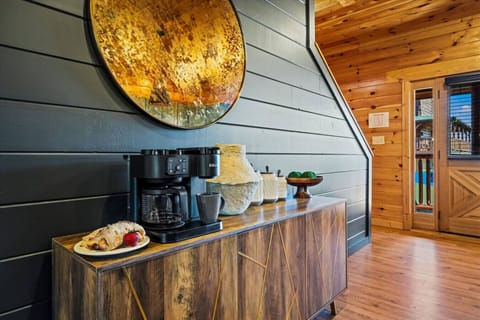 Whether you're brewing a morning cup or winding down with dessert, the dual-function coffee station makes it easy to enjoy your favorite drinks.