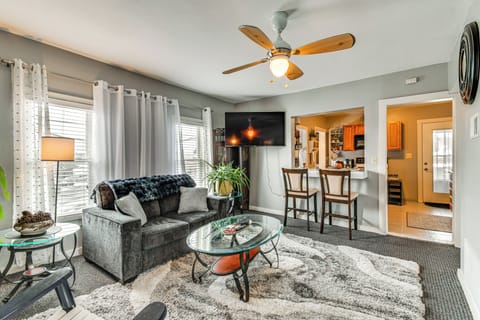 East Syracuse Vacation Rental | 2BR | 1BA | Stairs Required | 1,000 Sq Ft