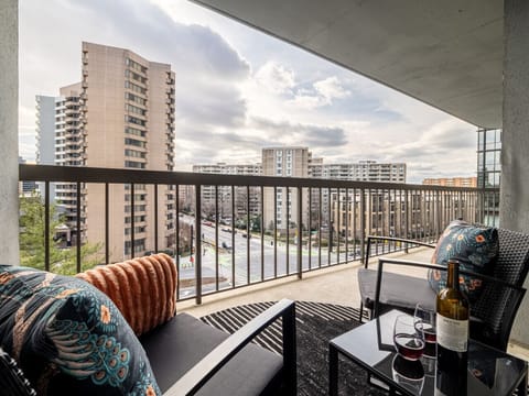 Step outside onto the balcony, where you can unwind and enjoy peaceful moments during your stay, a perfect complement to the comforts inside.