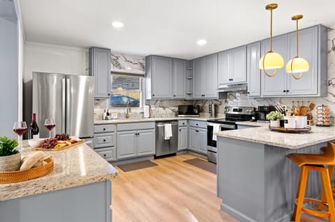 Perfect space for cooking and gathering with ample counter space.