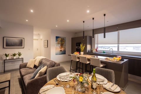 Open Plan Kitchen/Living/Dining Leading onto Terrace