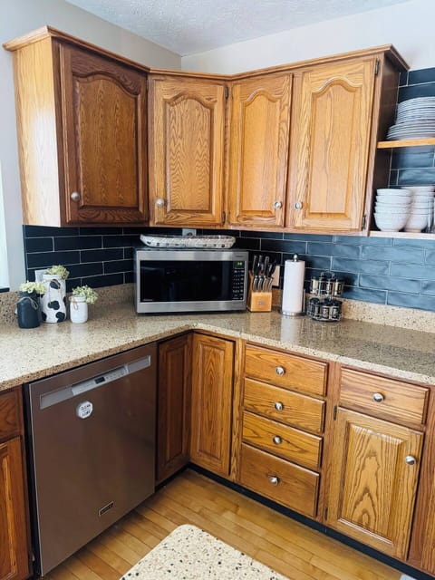 Fully stocked kitchen