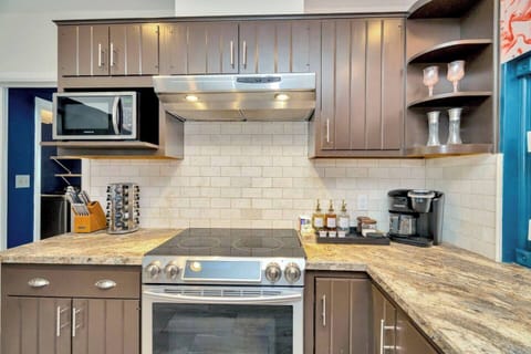 Cooking essentials (plus more!) are all provided. Make yourself at home.