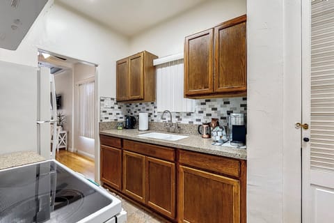 Kitchen is fully stocked