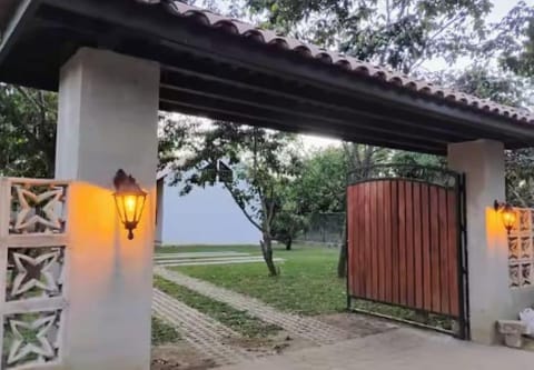 This is the main entrance that welcomes you to the cozzy property