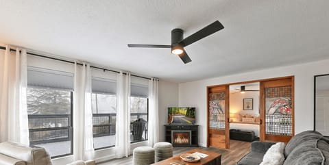 Stylish and cozy retreat in Medford with stunning stained glass accents and a private balcony to relax and unwind.